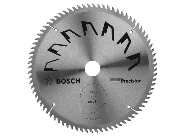 Bosch RUNDSAVKLINGE PRECISION 250X2X30/MM T80