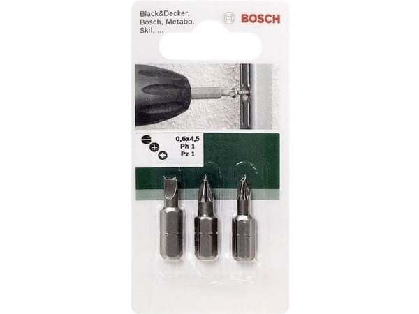 Bosch Accessories 2609255973 bitsett 3 deler kryssspor Philips, Pozidriv