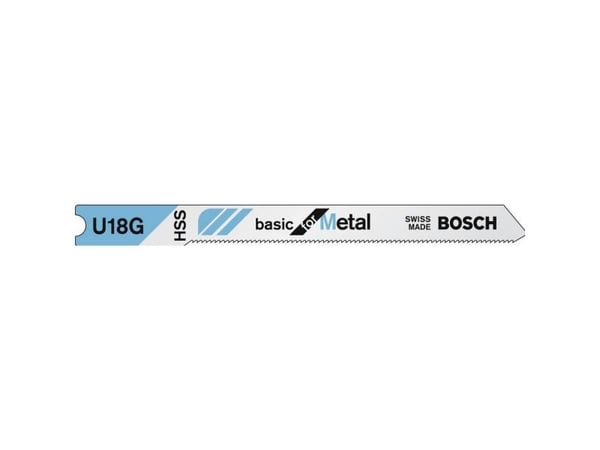 Bosch tilbehør 2609256767 stikksagblad HSS, U 18 G, 2 stk