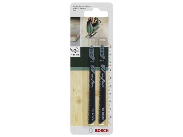 Bosch tilbehør 2609256716 stikksagblad HCS, T 111 C (2 stk)