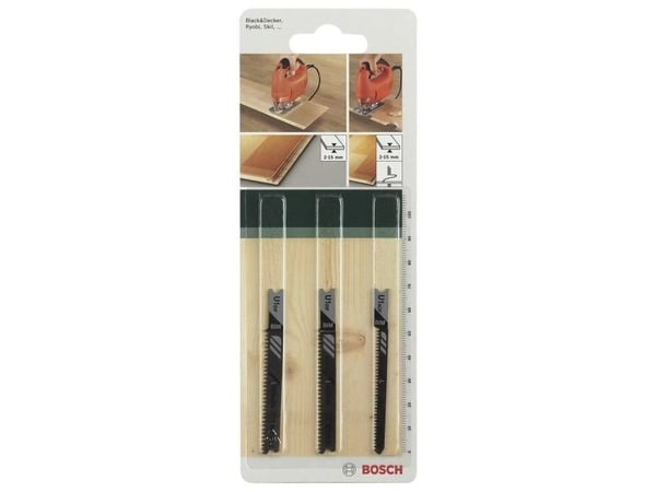 Bosch tilbehør 2609256789 stikksagblader sett skaft U 3 stk