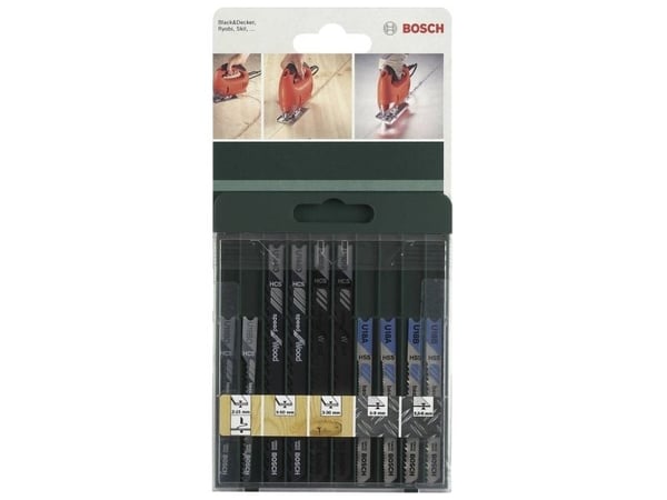 Bosch tilbehør 2609256776 stikksagbladsett U-skaft, 10 stk