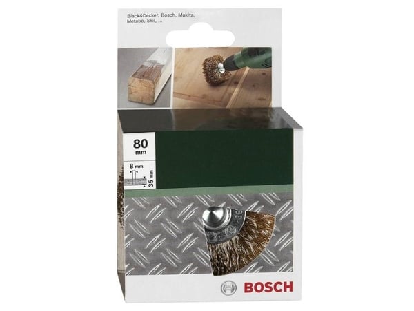 Bosch STÅLBØRSTE STRUKTUR TRÆ Ø80MM 8MM