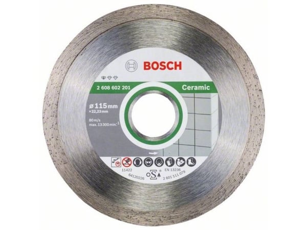 Bosch DIAMANTSKIVE STD CERAMIC 115X22,23 10STK 10STK