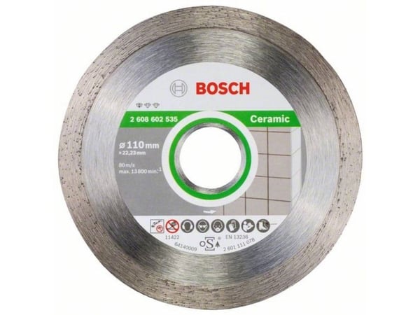 Bosch Standard - Diamantskjæreplate - for keramisk - 110 mm