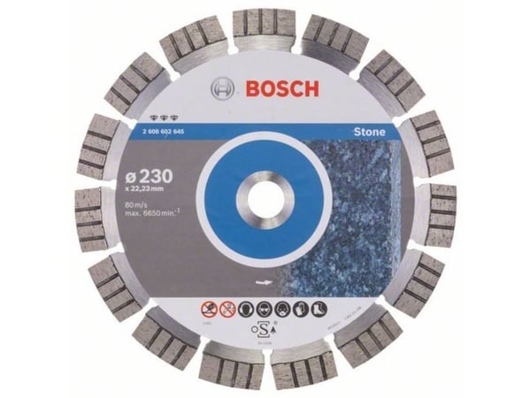 Bosch Best for Stone - Diamantskjæreplate - for stein - 230 mm