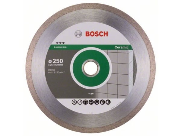 Bosch DIAMANTSKIVE 250X30/25,4MM BEST CERAMIC