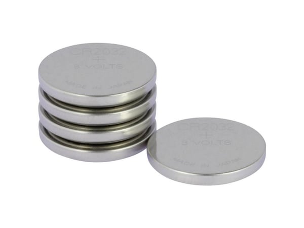 GP knapcelle, Lithium, CR2032, 5-pak