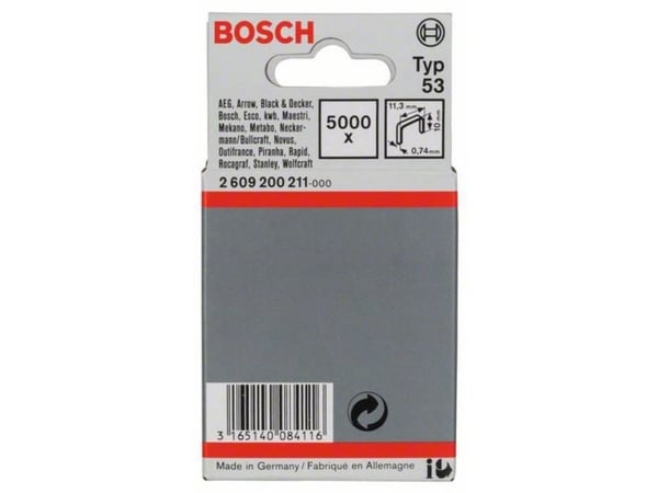 Bosch KLAMMER B:11,4XL:10 NR53 5000 STK