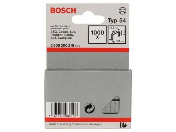 Bosch KLIPPE TYPE 54 8MM 1000 STK