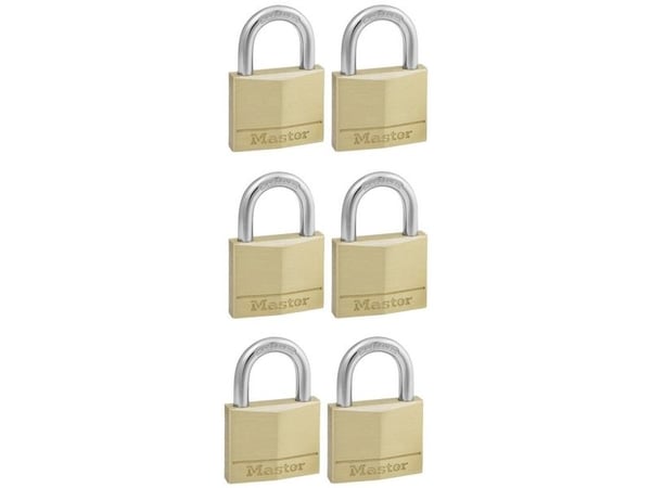 MASTER LOCK 140EURSIX, Tradisjonell, Nøkkellås, Bruk bare én nøkkel, Port, Gull, Messing