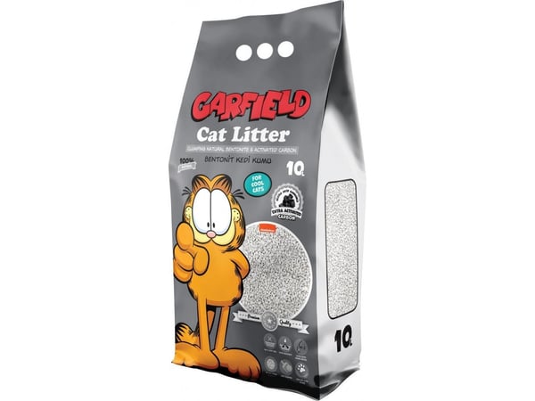 Garfield kattegrus bentonitt 10 L med aktivt kull