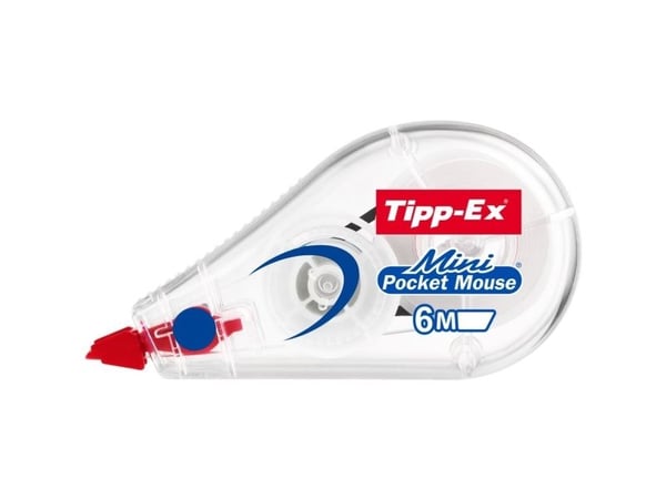Tipp-Ex Mini Pocket Mouse - Retterulle - 5 mm x 5 m - gjennomsiktig dispenser