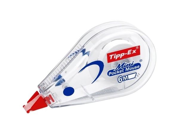 Tipp-Ex Mini Pocket Mouse - Retterulle - 5 mm x 5 m - gjennomsiktig dispenser