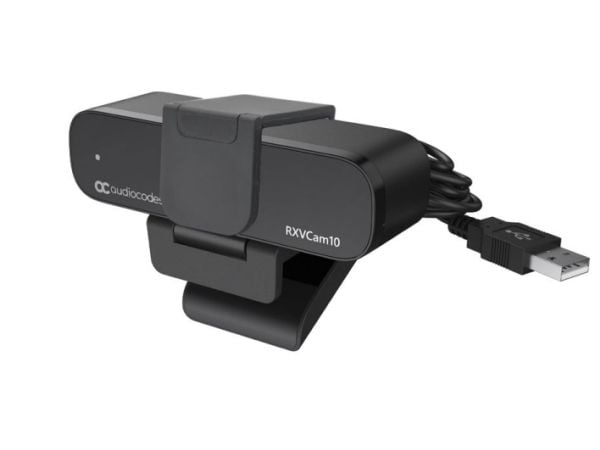 AudioCodes RXVCam10 - Nettkamera - farge - 2 MP - 1920 x 1080 - 1080p - fastfokal - USB 2.0 - MJPEG, H.264, H.265, YUV2 - DC 5 V