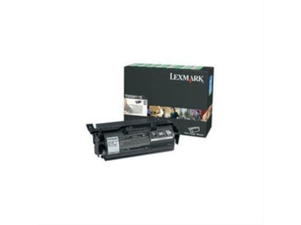 Lexmark T650H11E, Patron, Sort, Laser, Lexmark, T650, T652, T654