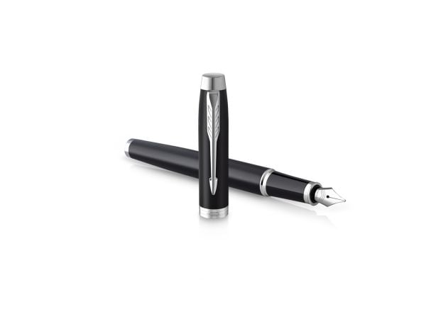 Parker 2143637, Svart, Blå, Rustfritt stål, Lakk, Rustfritt stål, Fin