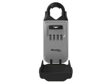 MASTER LOCK 5420EURD, Bärbart kassaskåp, Grå, Kombinationslås, Metall, nyckel, 72 mm