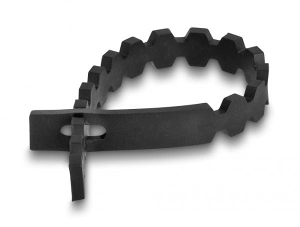 DeLOCK 19002, Avattava johdinside, Kestomuovinen elastomeeri, Musta, Valkoinen, 165 mm, 10 mm, 20 kpl