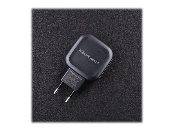 Qoltec - Strömadapter - 20 Watt - 3 A - PD (USB-C) - svart