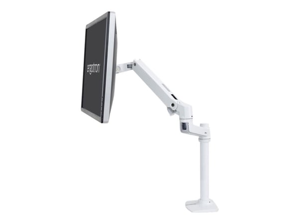 Ergotron LX - Monteringssett (leddarm) - for Skjerm - aluminium, stål - hvit - skjermstørrelse: inntil 32" - skrivebordsmonterbar