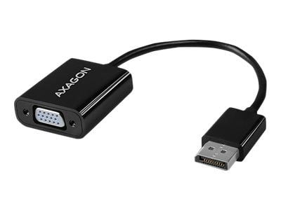 AXAGON - Video adapter - DisplayPort (hann) til HD-15 (VGA) (hunn) - DisplayPort 1.1a - 16 cm - 1920 x 1200 (WUXGA)-støtte, aktiv omformer