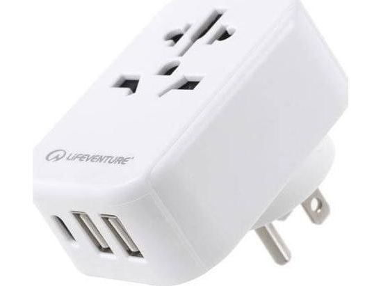 Lifeventure ADAPTER PODRÓŻNY USB / USB C LIFEVENTURE WORLD TO US TRAVEL
