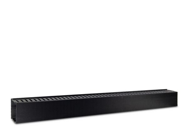 Inter-Tech - Styrekanal for rackkabel - svart, RAL 9005 - 19" (en pakke 2)