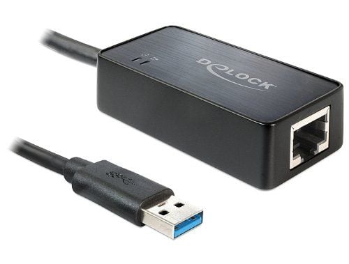Delock Adapter USB 3.0 > Gigabit LAN 10/100/1000 Mb/s - Nettverksadapter - USB 3.0 - Gigabit Ethernet