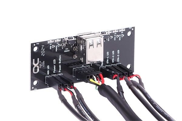 Alphacool 25054, 80 m, Rett, Rett, Svart, 83 mm, 34,5 mm