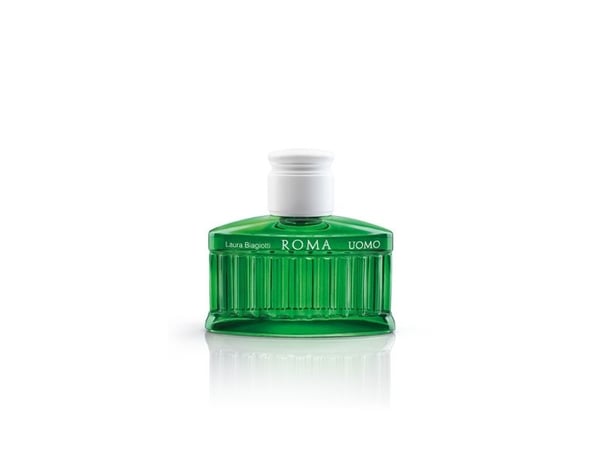 Laura Biagiotti Roma Uomo Green Swing, Män, 75 ml, Engångsflaska, Bergamott, Kardemumma, Kvitten, Geranium, Tonkabönor, Violett (blad), Cashmeran t...