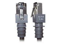 PatchSee Class6Patch - Koblingskabel - RJ-45 (hann) til RJ-45 (hann) - 2.1 cm - FTP - CAT 6 - med støvel - svart