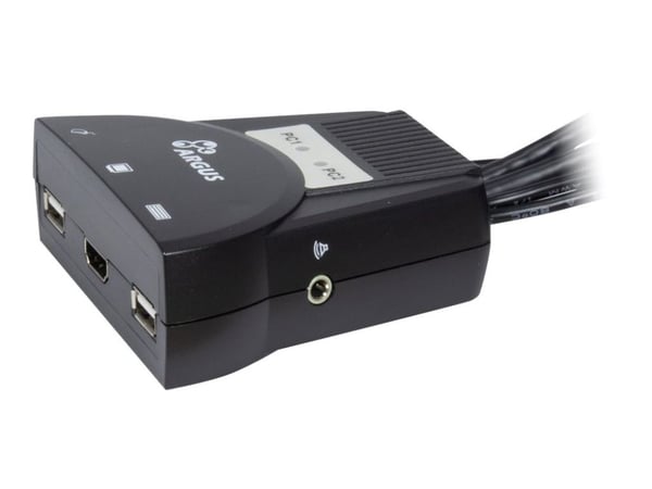 Argus KVM-LS-21HA HDMI - Omkopplare för tangentbord/video/mus/ljud - 2 x KVM/ljud - skrivbordsmodell