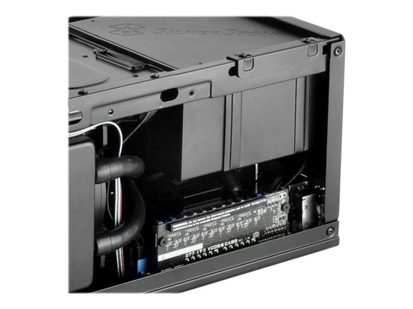 SilverStone SUGO SG13 - Tower - Mini-DTX - ingen strömförsörjning (AT / PS/2) - svart - USB/ljud