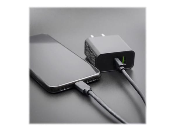 Qoltec - USB-kabel - USB-C (hann) til USB-C (hann) - USB 2.0 - 0.5 A - 2.5 m - svart