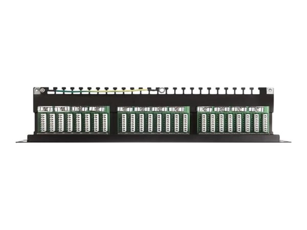 Netrack - Koblingspanel - CAT 6 - RJ-45 X 24 - svart - 19"