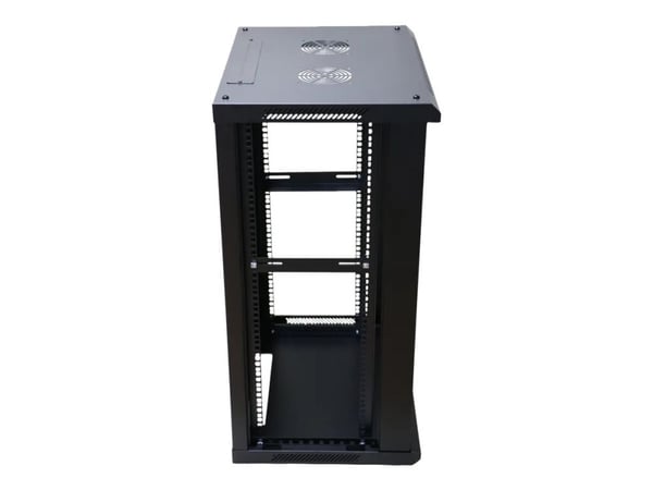 Extralink - Rack skap - veggmonterbar - svart - 15U - 19"