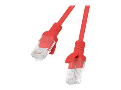 Lanberg - Koblingskabel - RJ-45 (hann) til RJ-45 (hann) - foliebelagt uskjermet tvinnet kabelpar (F/UTP) - CAT 6 - formstøpt, flertrådet - rød, RAL...