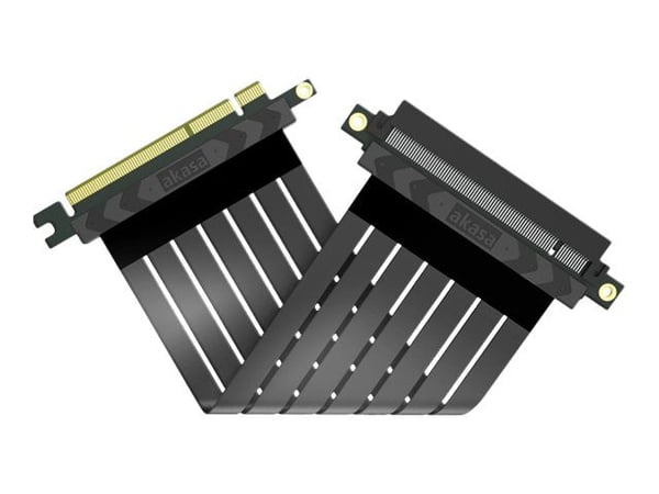 Akasa AK-CBPE03-20B, PCIe 4.0, Uros/naaras, musta, 0,2 m, 1 kpl