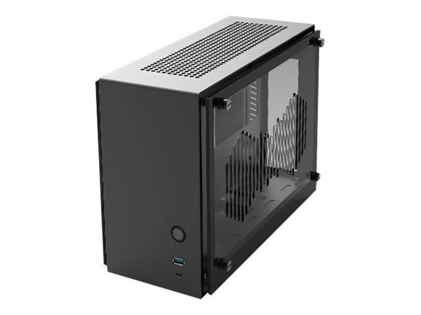 Zalman M2 mini - MT - mini-ITX - sidepanel med vindu (akryl) - ingen strømforsyning - grå - USB