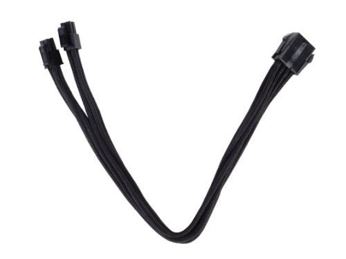 SilverStone PP07 - Strømforlengelseskabel - 8-pins EPS12V (hunn) til 8-pins EPS12V (hann) - 30 cm - svart