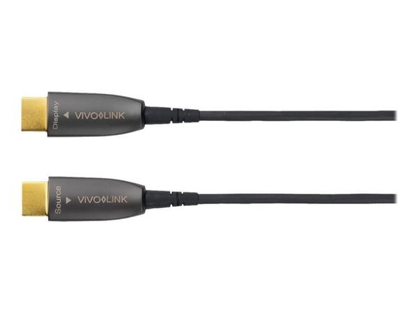 VivoLink - High Speed - HDMI-kabel - HDMI hann til HDMI hann - 5 m - fiberoptisk - svart - formstøpt, 4 K 60 Hz (4096 x 2160) støtte