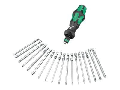 Wera Kraftform Kompakt Turbo - Skrutrekkerhåndtak - 146 mm - 6.35 mm
