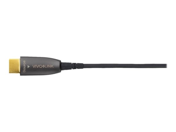 VivoLink - High Speed - HDMI-kabel - HDMI hann til HDMI hann - 5 m - fiberoptisk - svart - formstøpt, 4 K 60 Hz (4096 x 2160) støtte