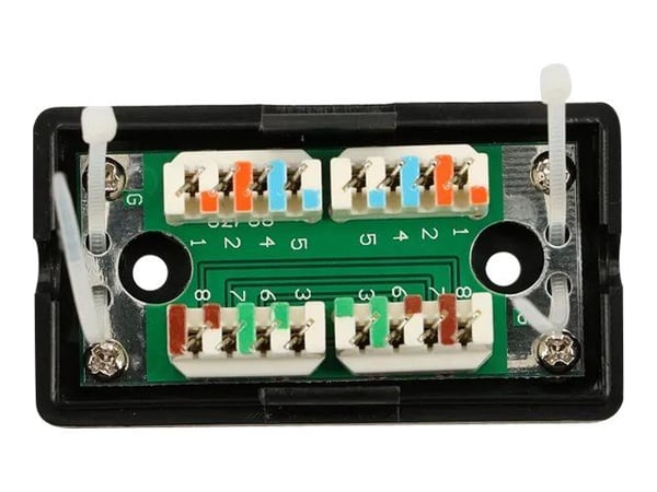 Extralink EX.9588, Musta, Muovi, Cat5e, U/UTP (UTP), 1 kpl