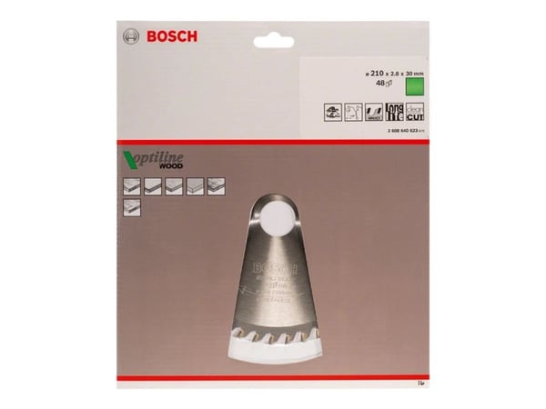 Bosch RUNDSAVKLINGE OPTILINE 210X2,8X30MM 48T 48T