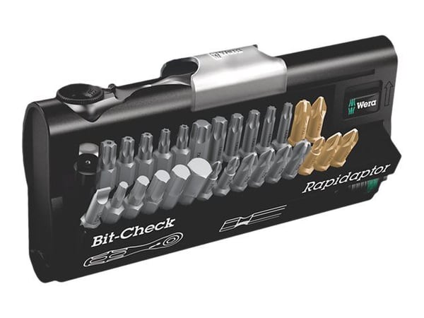 Wera Bit-Check 30 Zyklop Mini 1 - Skralleskrutrekker med bitsett - 31 deler - inn holder