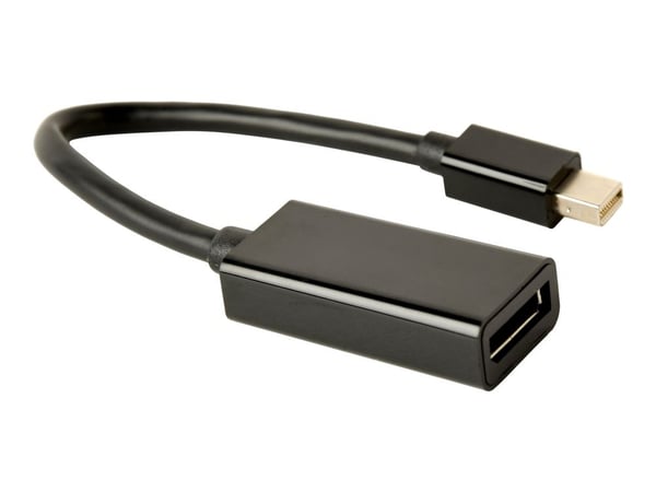 Cablexpert - DisplayPort-adapter - Mini DisplayPort (hane) till DisplayPort (hona) - DisplayPort 1.2 - 15 cm - stöd för 4K - svart