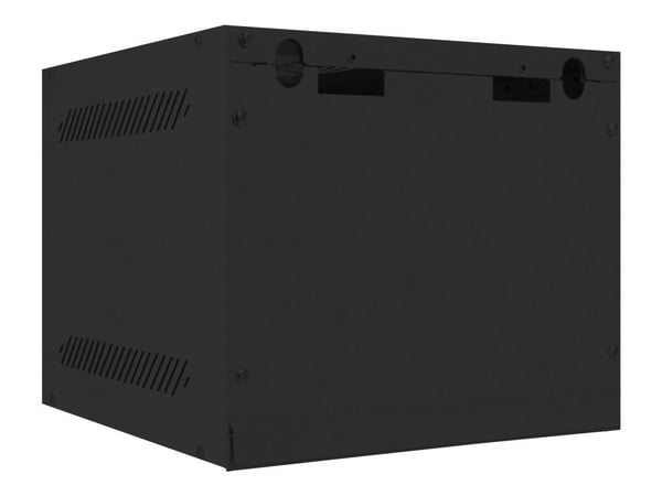Lanberg - Rack skap - veggmonterbar - svart, RAL 9004 - 6U - 10"
