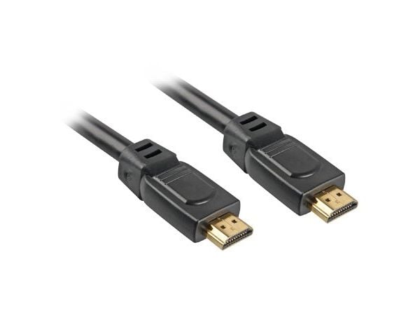 Sharkoon - HDMI-kabel med Ethernet - HDMI hann til HDMI hann - 10 m - svart